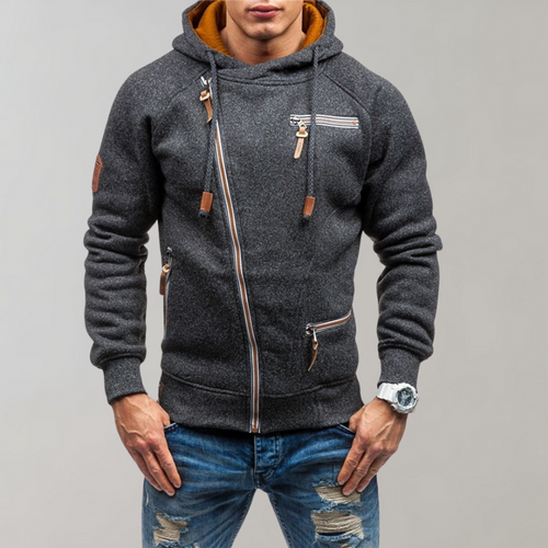 Levoire | Slim Long Hoodie with Zip