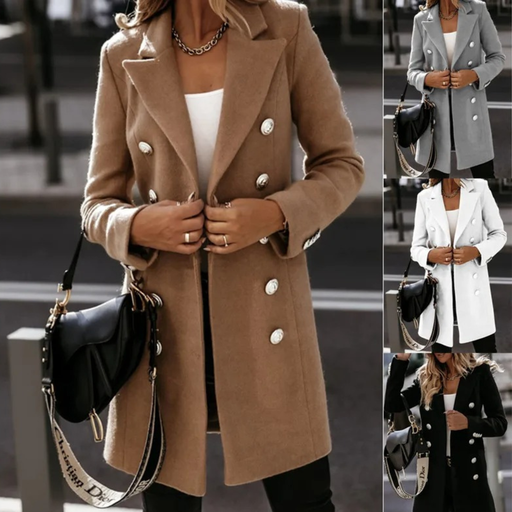 Levoire | Blazer À Double Poitrine Pour Femmes Khaki