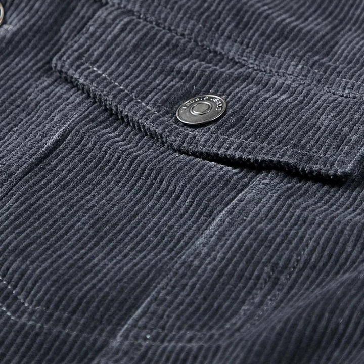 Levoire | Veste En Velours Côtelé À Manches Longues Avec Poches Et Bouton