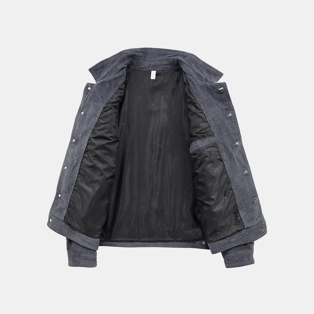 Levoire | Veste En Velours Côtelé À Manches Longues Avec Poches Et Bouton