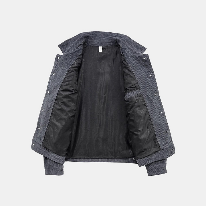 Levoire | Veste En Velours Côtelé À Manches Longues Avec Poches Et Bouton