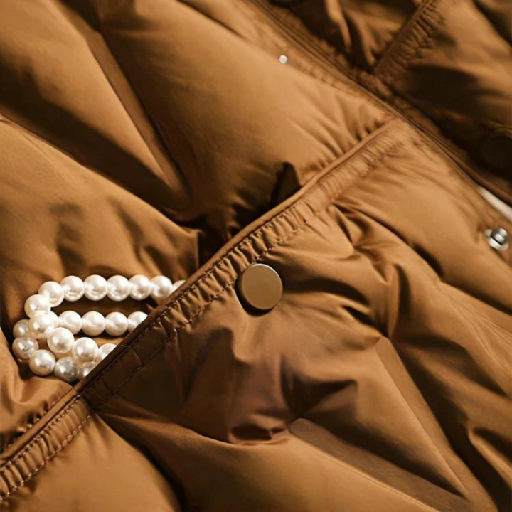 Levoire | Veste en duvet à manches longues avec poches et bouton