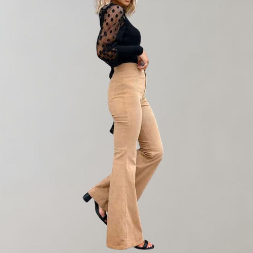Levoire | Pantalon En Velours Côtelé Évasé À La Mode