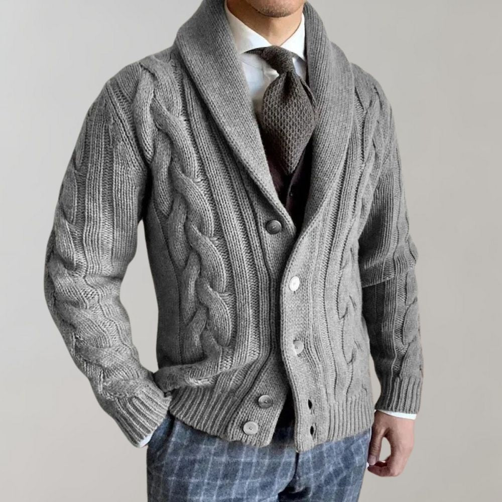 Levoire | Veste Pour Hommes Avec Revers Gris