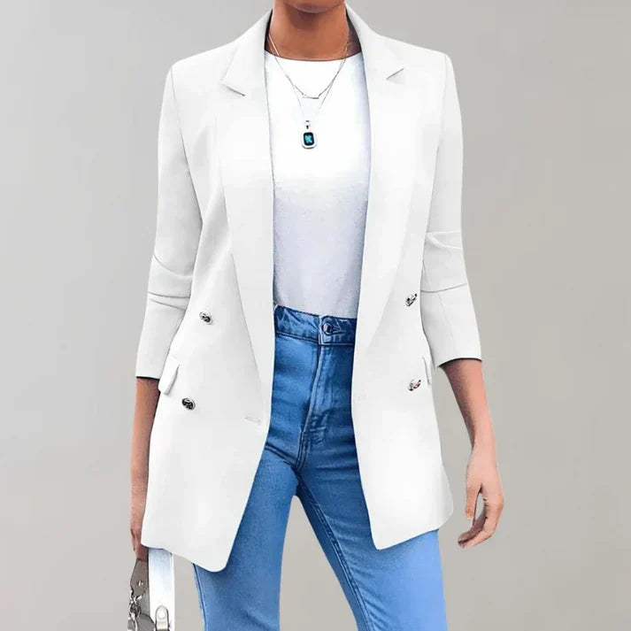 Levoire | Longue Veste Pour Femmes Blanc