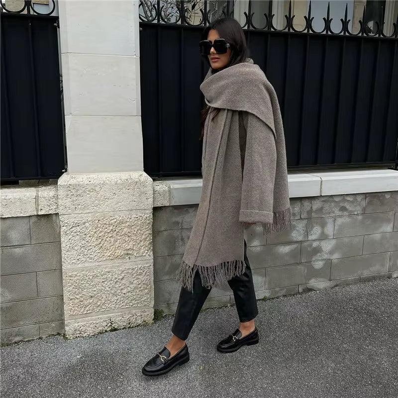 Levoire | Gilet doux avec écharpe