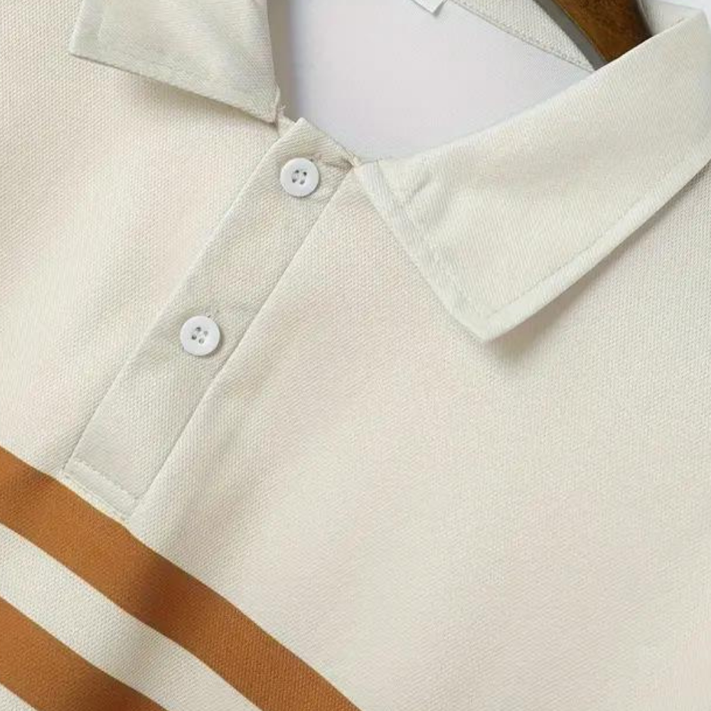 Levoire | Polo À Rayures Décontracté Pour Hommes