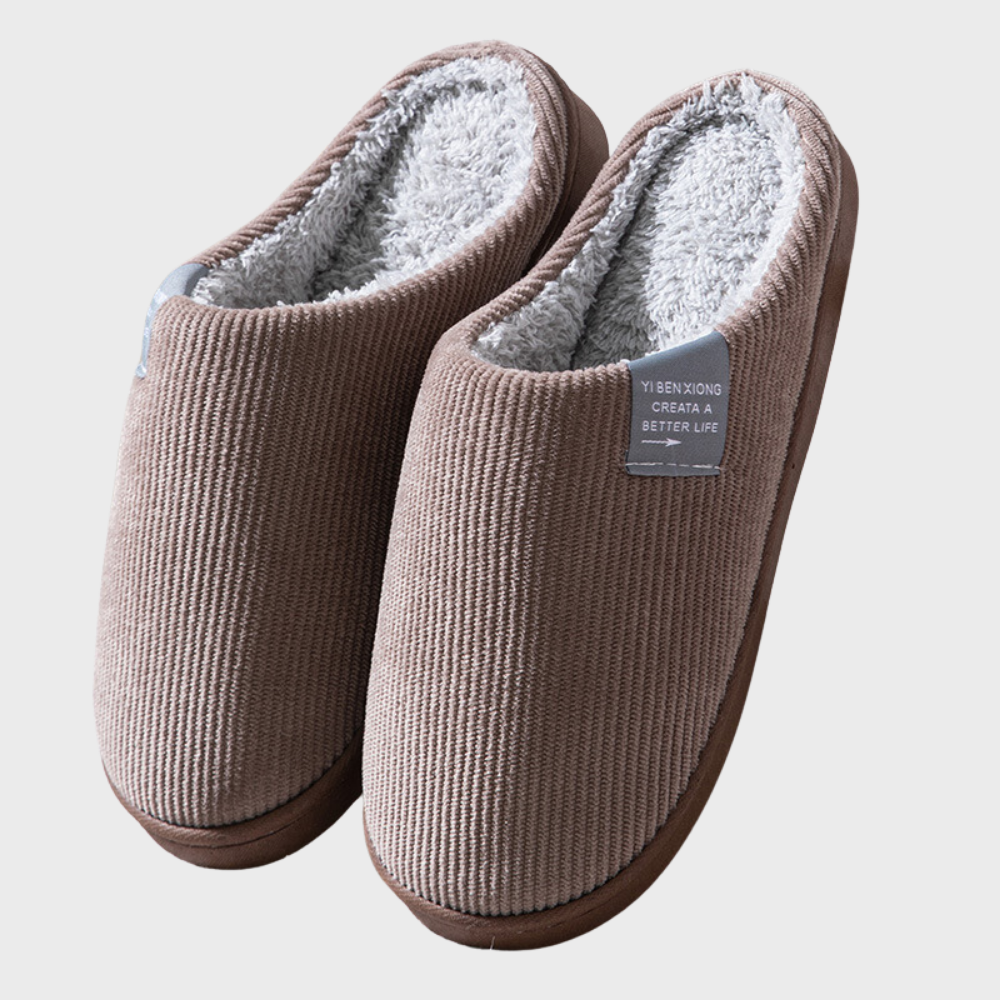 Levoire | Chaussons Chauds Et Confortables Café
