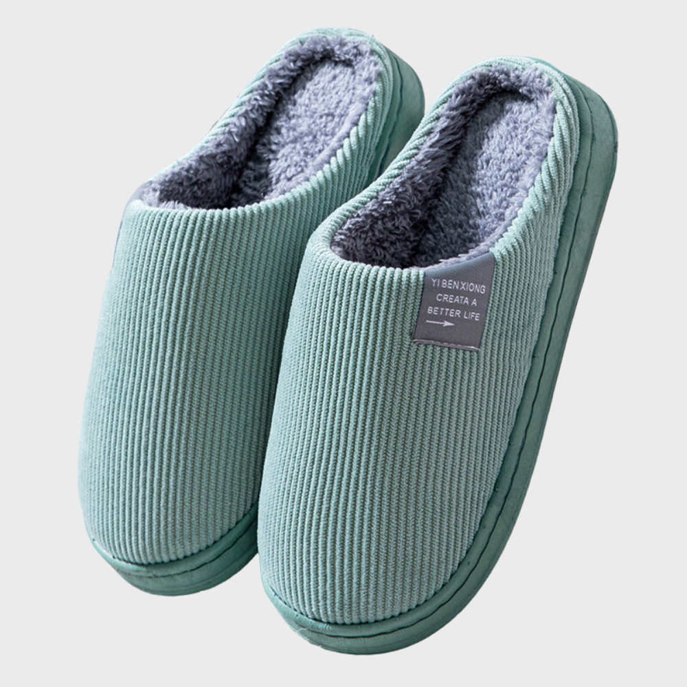Levoire | Chaussons Chauds Et Confortables Vert