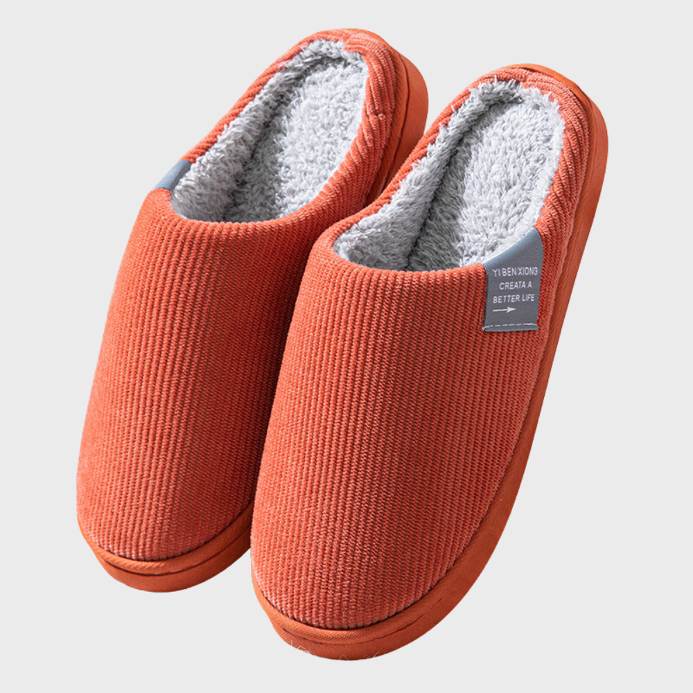 Levoire | Chaussons Chauds Et Confortables Orange