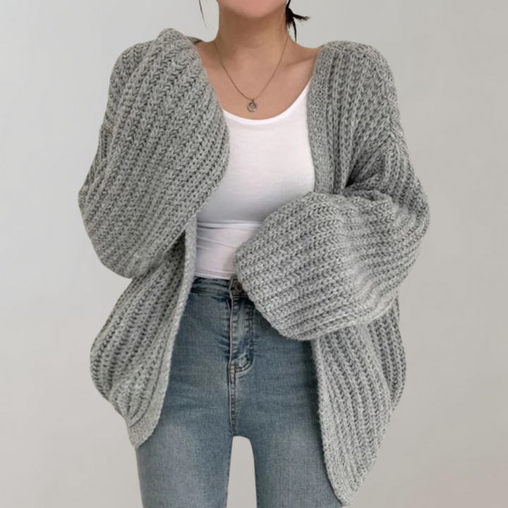 Levoire | Pull Femme Long Avec Manches Longues Gris Une taille