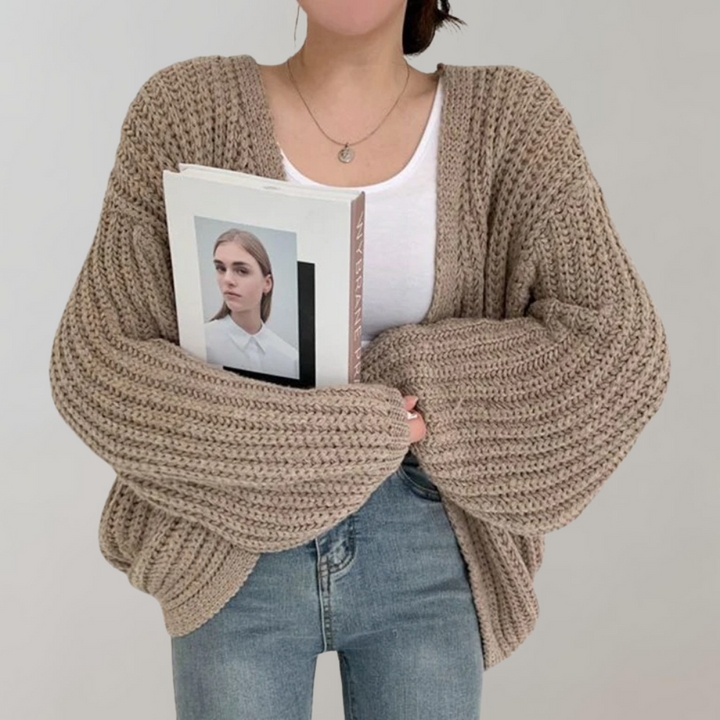 Levoire | Pull Femme Long Avec Manches Longues Braun Une taille