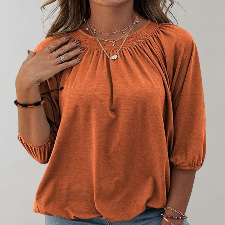 Levoire | T-Shirt Femme Tendance Avec Un Apparence Élégante Orange