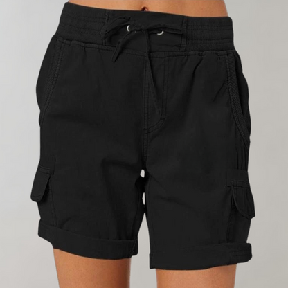 Levoire | Shorts taille haute élégants Noir