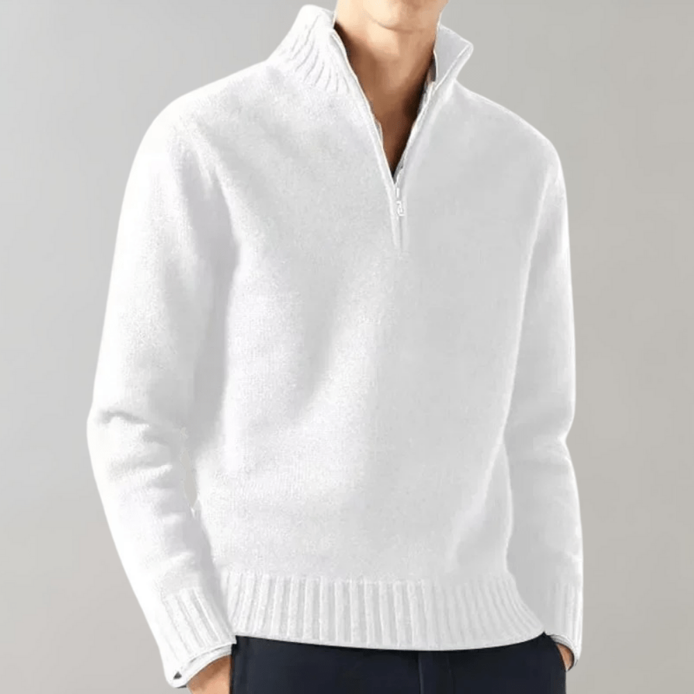 Levoire | Pull À Col Montant Femme Blanc