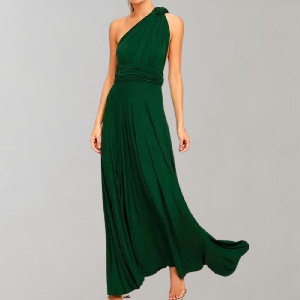 Levoire | Robe D'Été Polyvalente À Enrouler Élégante, Confortable Et Stylée Vert