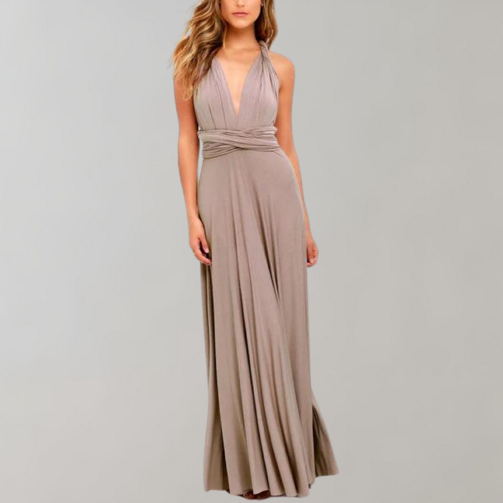Levoire | Robe D'Été Polyvalente À Enrouler Élégante, Confortable Et Stylée Khaki