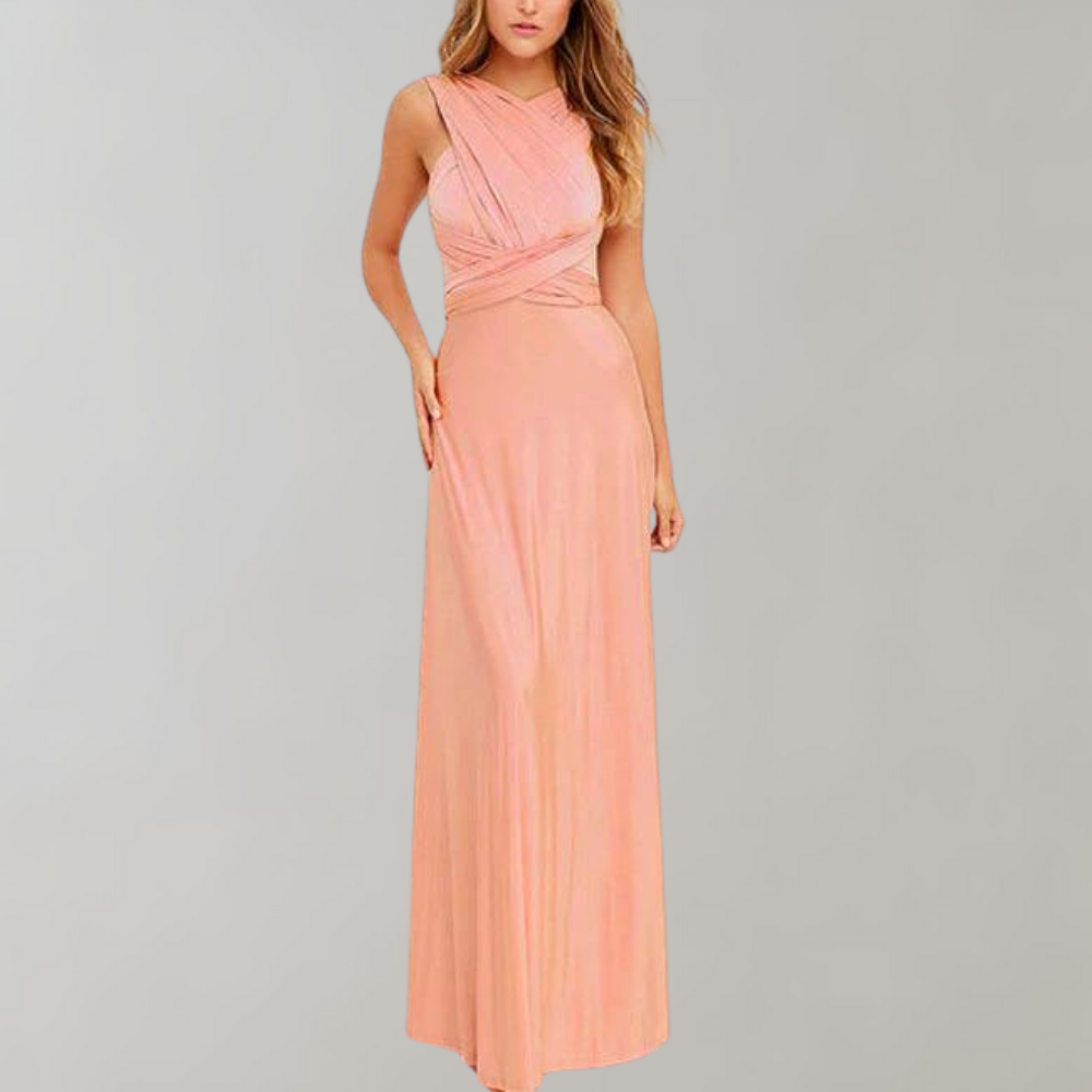 Levoire | Robe D'Été Polyvalente À Enrouler Élégante, Confortable Et Stylée Rosa