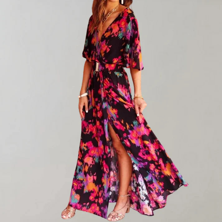 Levoire | Robe D'Été Enroulée Noir