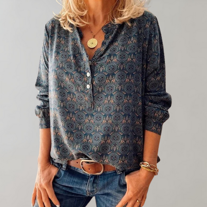 Levoire | Vintage Sweatshirt En Tissu Léger Et Durable Bleu