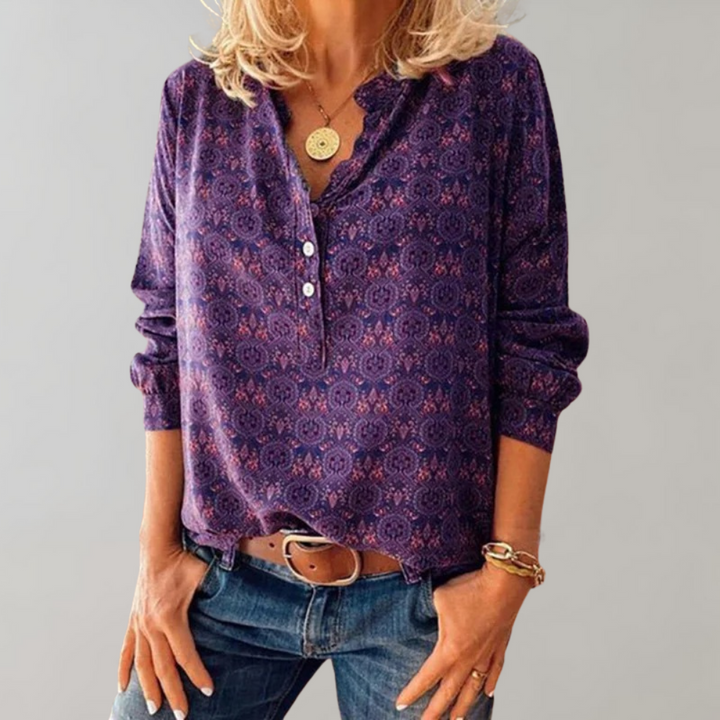 Levoire | Vintage Sweatshirt En Tissu Léger Et Durable Lila