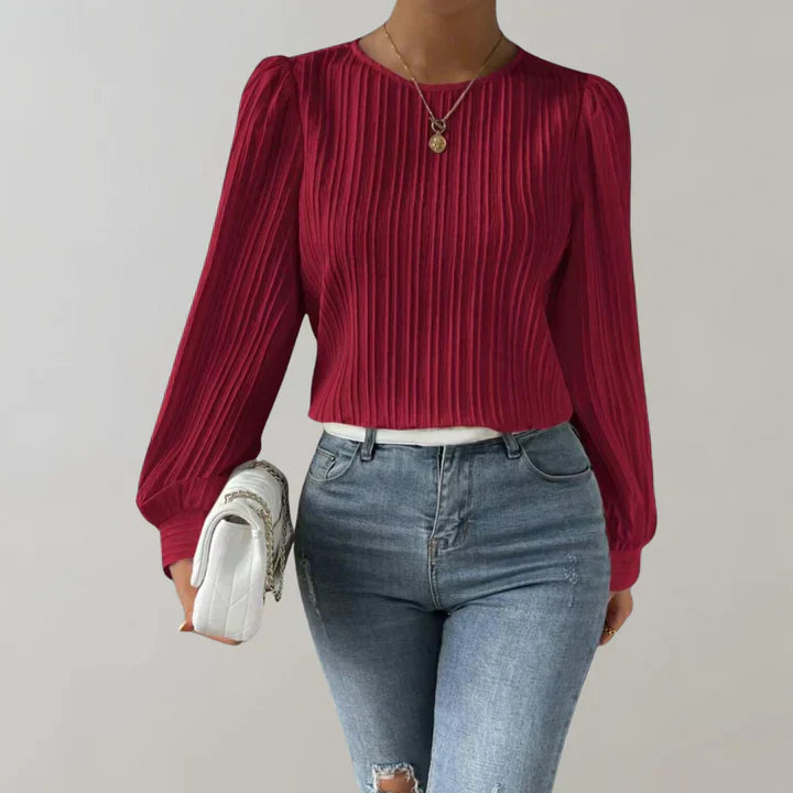 Levoire | Blouse Plissée Élégante Rot