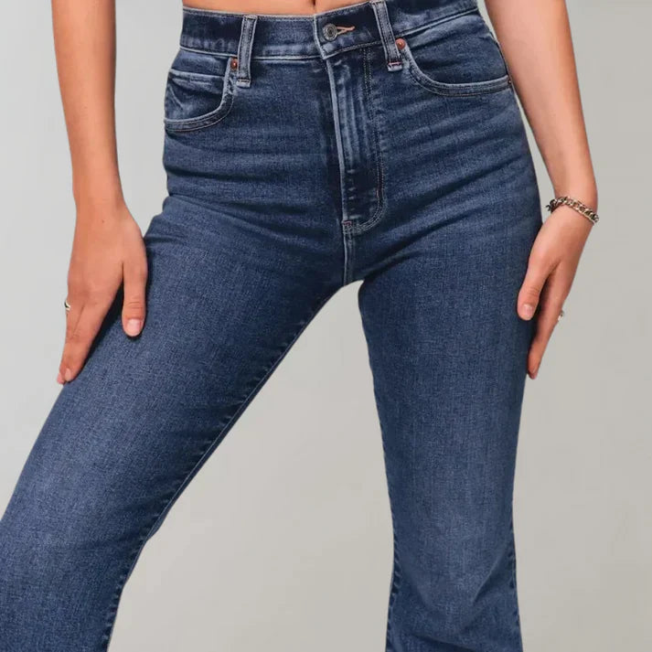 Levoire | Pantalons Schlag Bleu foncé