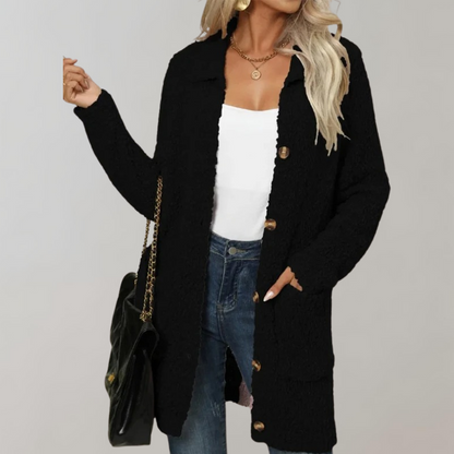 Levoire | Long Women'S Cardigan For Autumn Noir