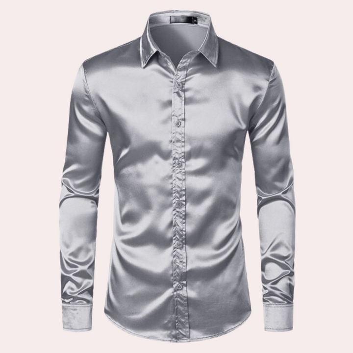 Levoire | Chemise À Manches Longues Élégante Pour Homme gris