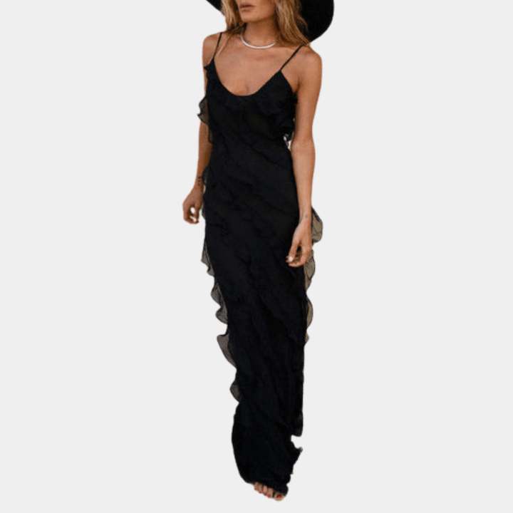 Levoire | Robe Longue Élégante Avec Volants