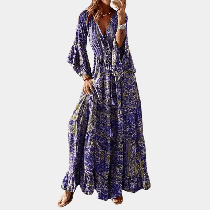 Levoire | Robe Longue Inspirée Boho Pour Femmes Petit
