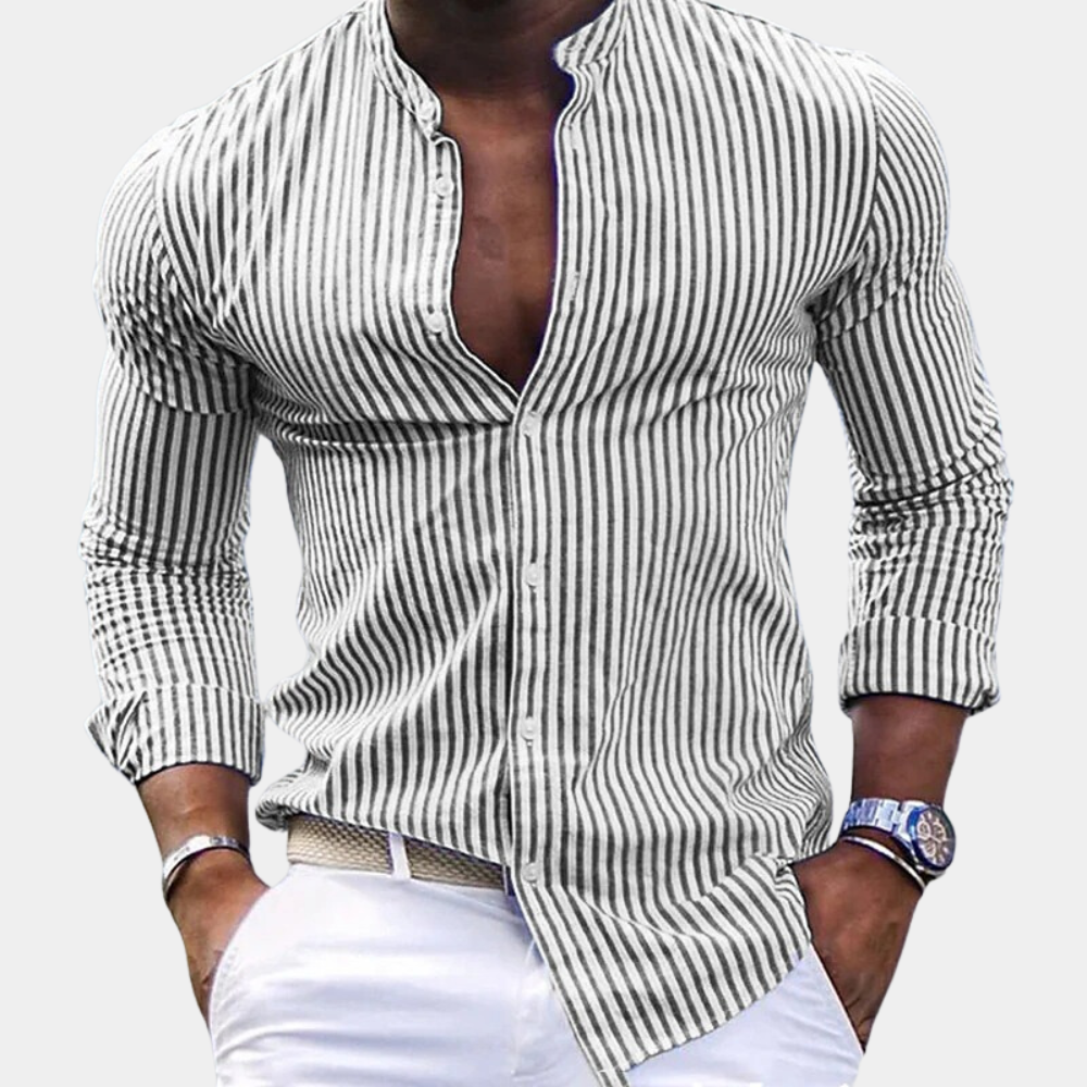 Levoire | Chemise Classique Intemporelle Hommes Gris