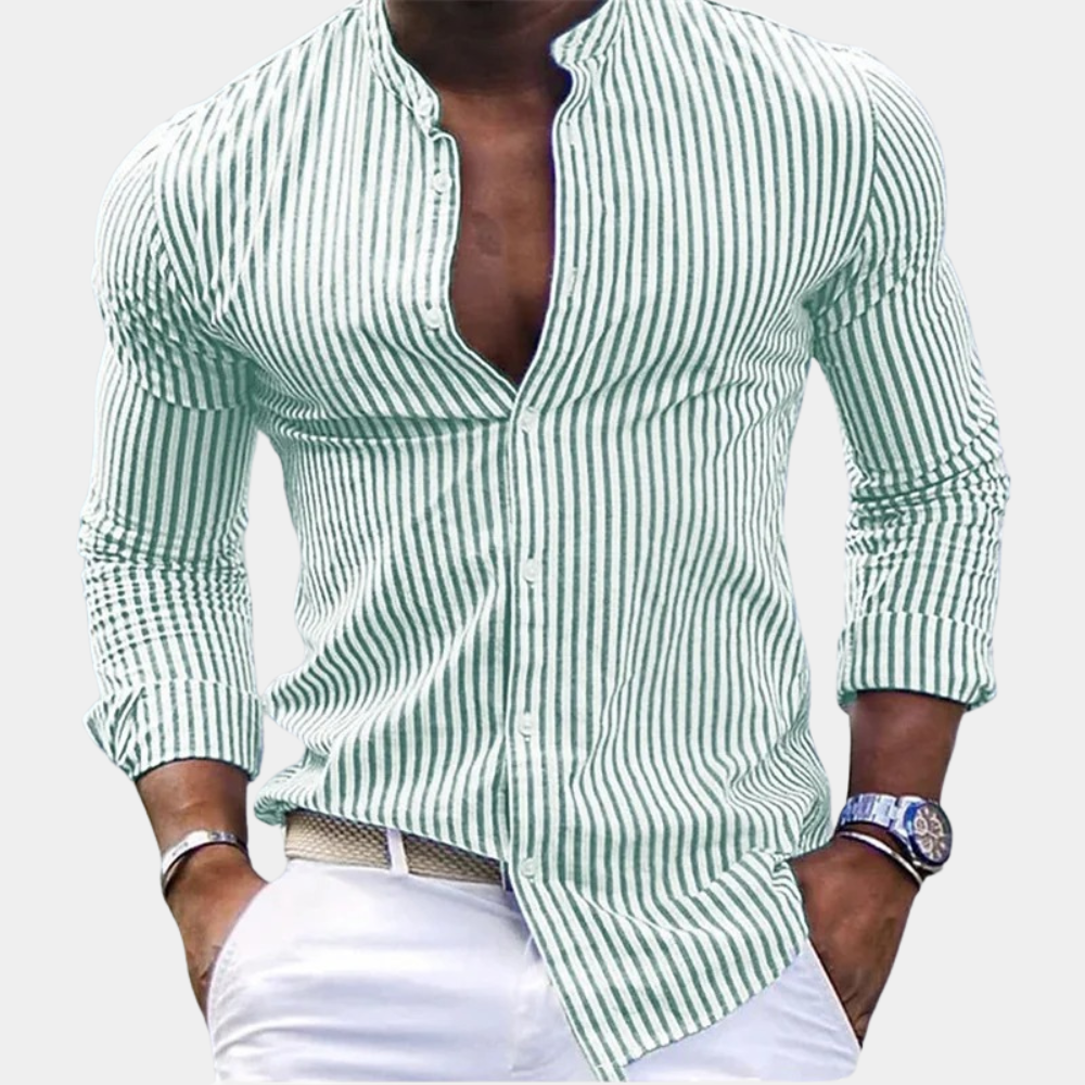 Levoire | Chemise Classique Intemporelle Hommes Vert