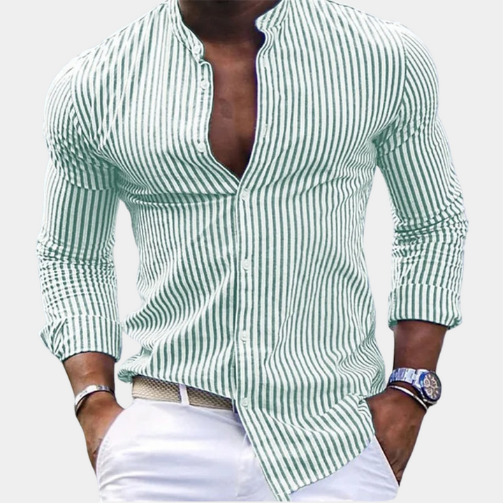 Levoire | Chemise Classique Intemporelle Hommes Vert