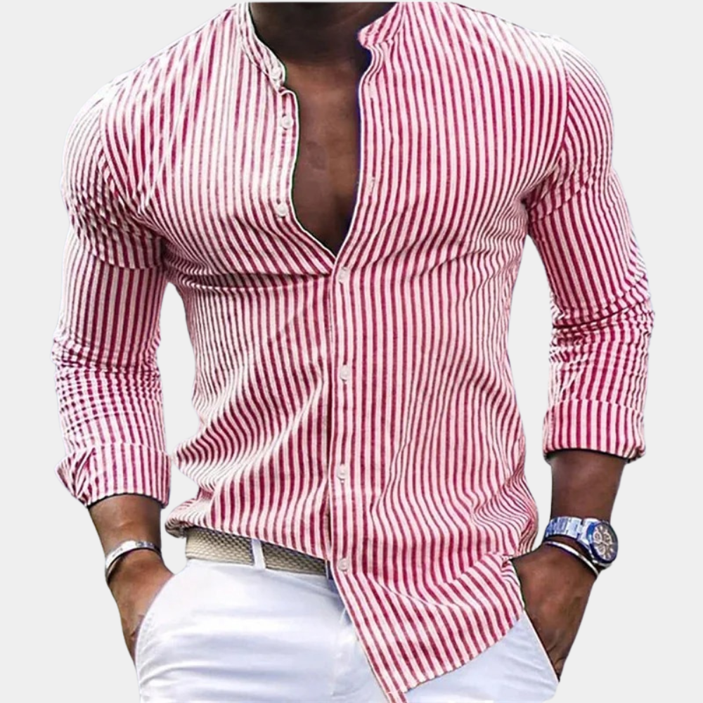 Levoire | Chemise Classique Intemporelle Hommes Rouge