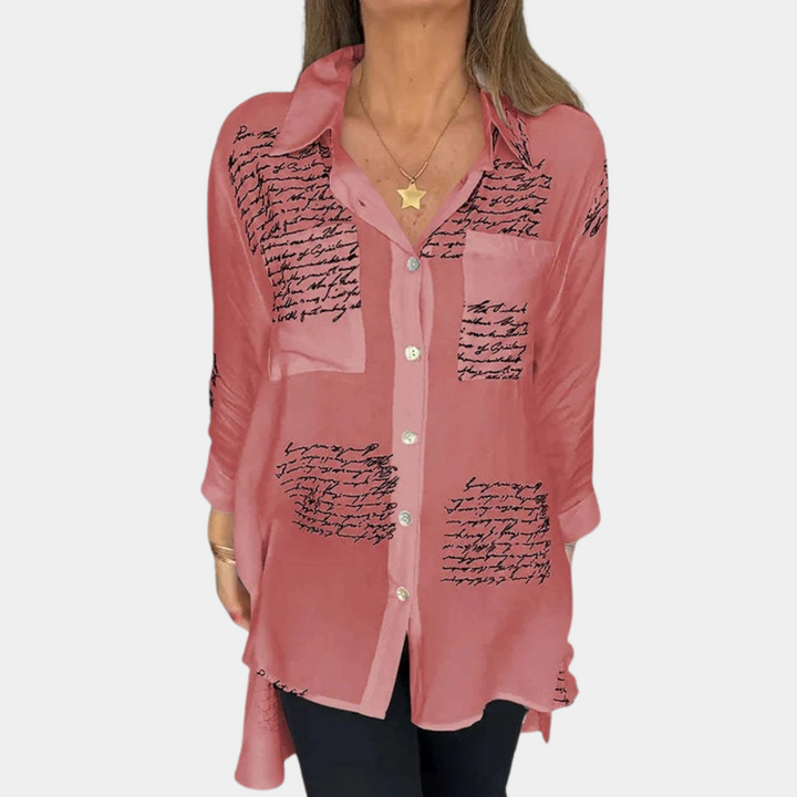 Levoire | T-Shirt À Imprimé Letter Trendy Rot