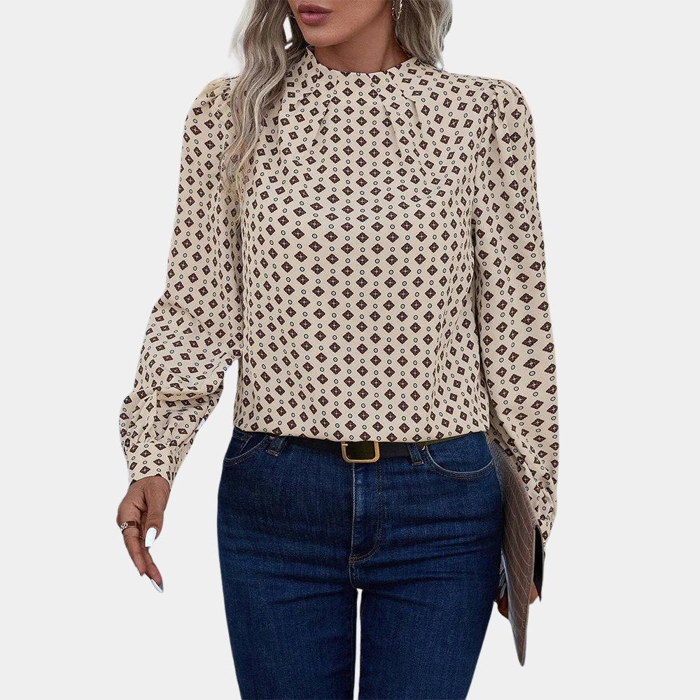 Levoire | Blouse Raffinée Et Élégante Pour Femmes Abricot