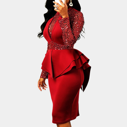 Levoire | Robe Bodycon Élégante pour Femmes avec Paillettes