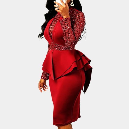 Levoire | Robe Bodycon Élégante pour Femmes avec Paillettes