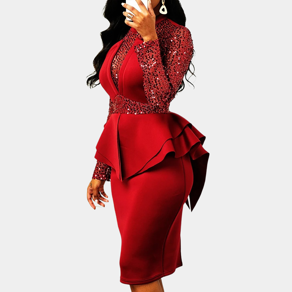 Levoire | Robe Bodycon Élégante Pour Femmes Avec Des Paillettes