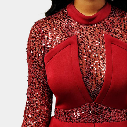 Levoire | Robe Bodycon Élégante pour Femmes avec Paillettes