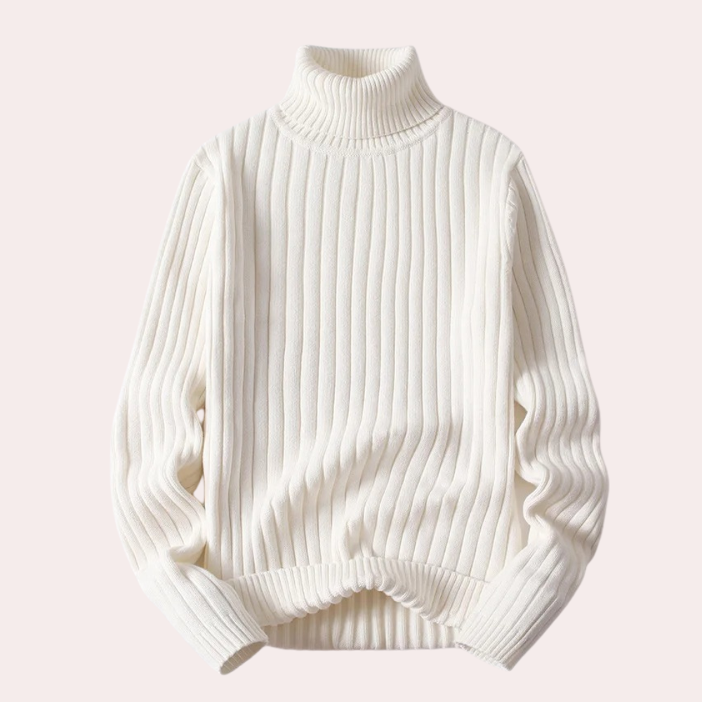 Levoire | Pulls Pour Femmes Élégants Et Confortables Avec Col Roulé Blanc