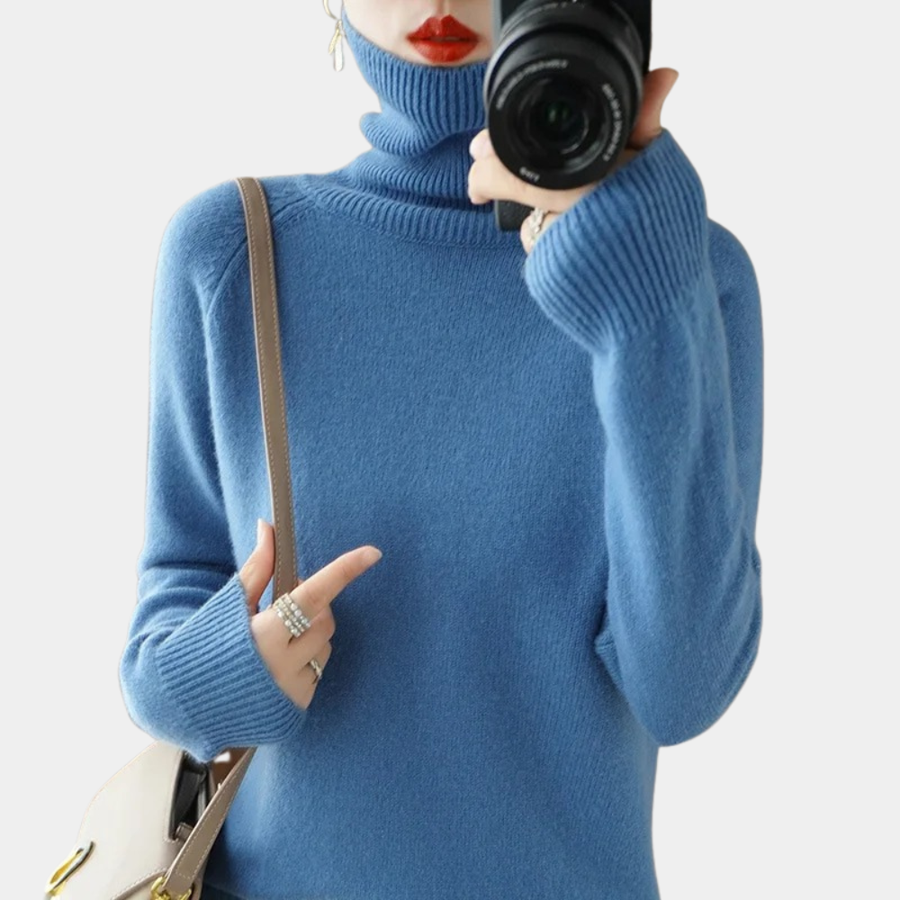 Levoire | Pull En Laine Douce Pour Femmes Bleu