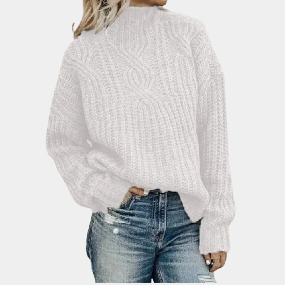 Levoire | Pull En Tricot Confortable Pour Femmes Blanc