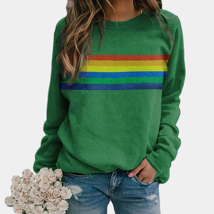 Levoire | Sweat-Shirt Féminin Élégant Avec Une Allure Stylée Vert