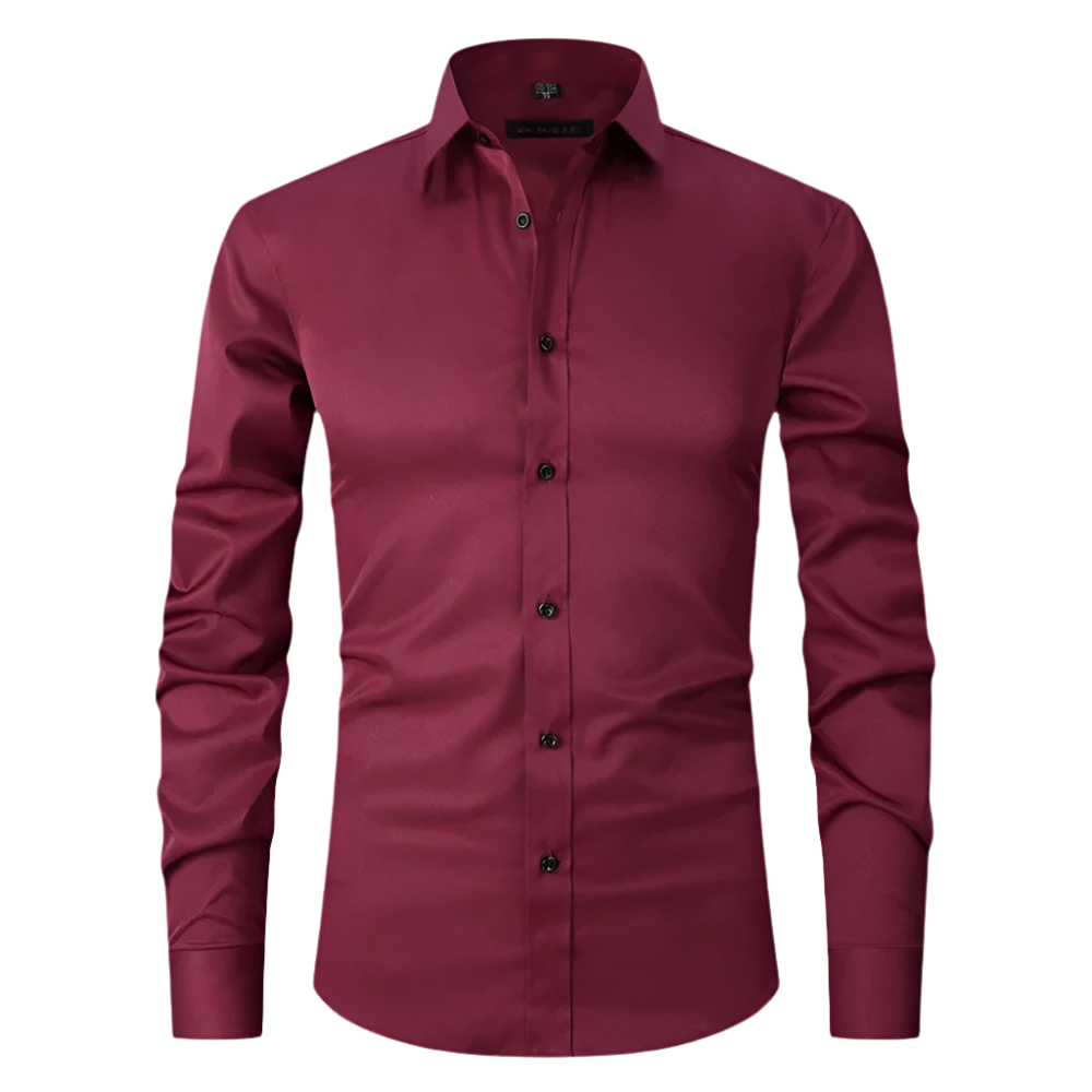 Levoire | Chemise Homme Non Repassée Extensible Rot