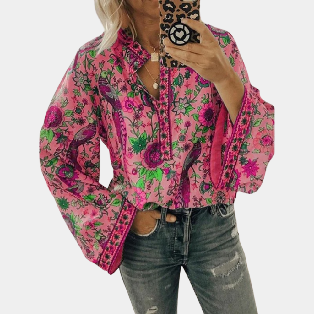 Levoire | Chemise À Manches Longues Légère Et Élégante Avec Un Motif Stylé Ruusun