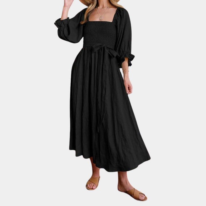 Levoire | Robe Française Avec Des Manches Volantes