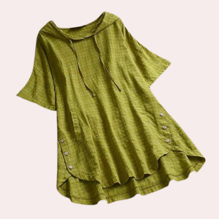 Levoire | Chemisier Femme Élégant En Tissu Léger Et Respirant Vert