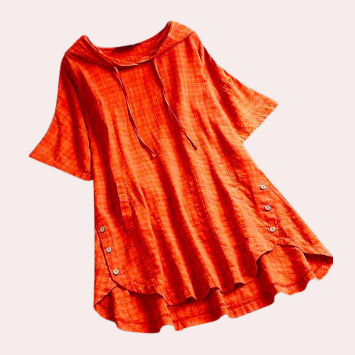 Levoire | Blouse Féminine À La Mode Orange